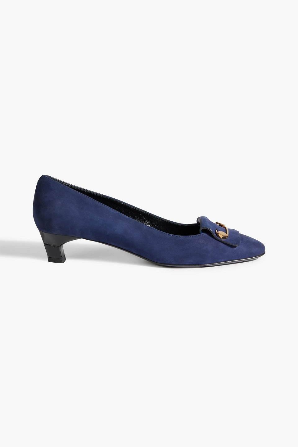 Tod's Embellished Suede Pumps In Blue