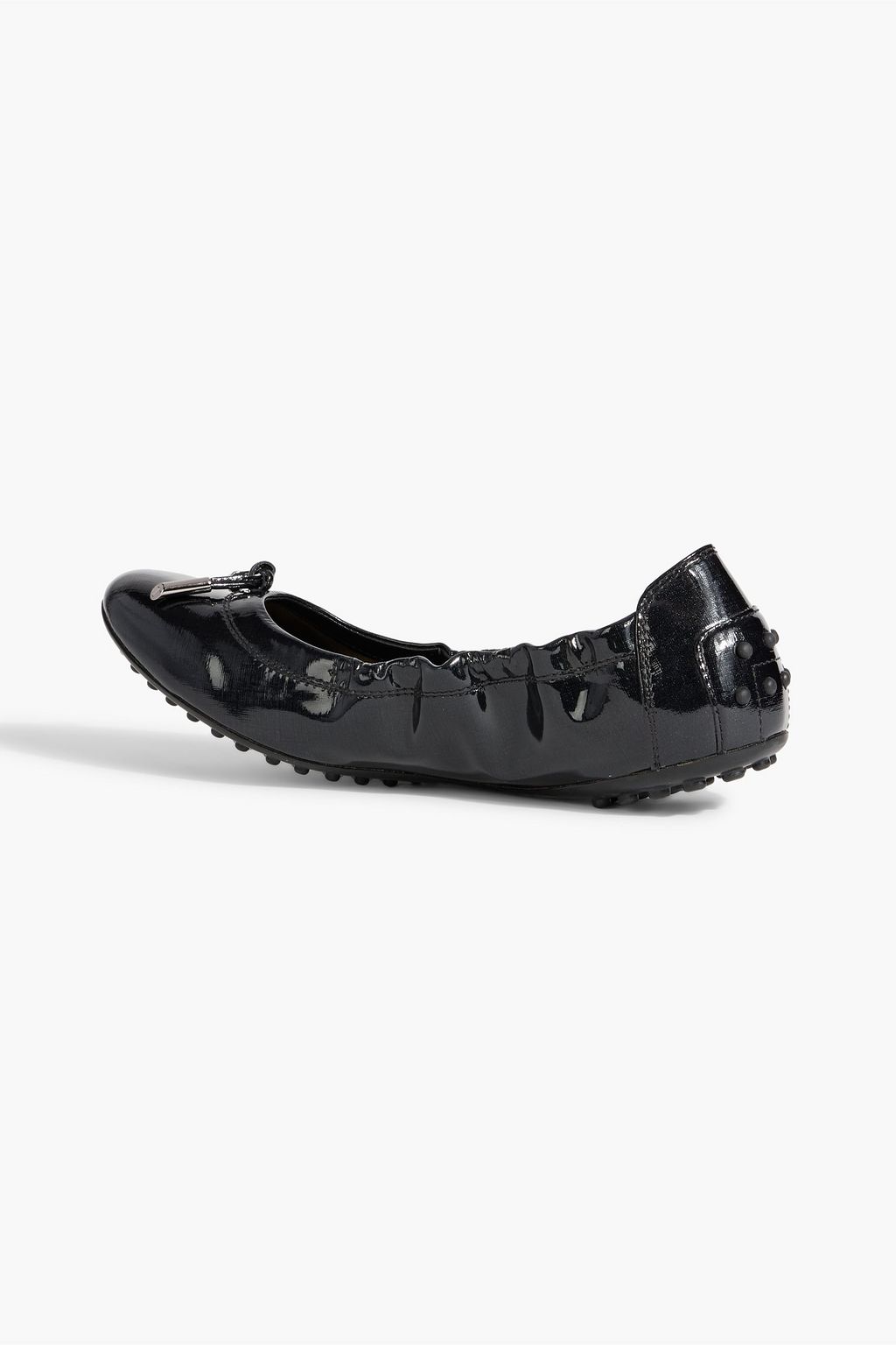 TOD'S Dee printed patent-leather ballet flats