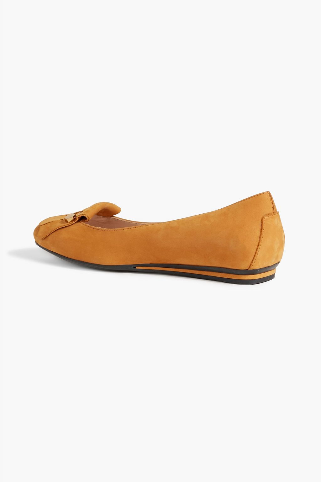 TOD'S Fringed suede ballet flats