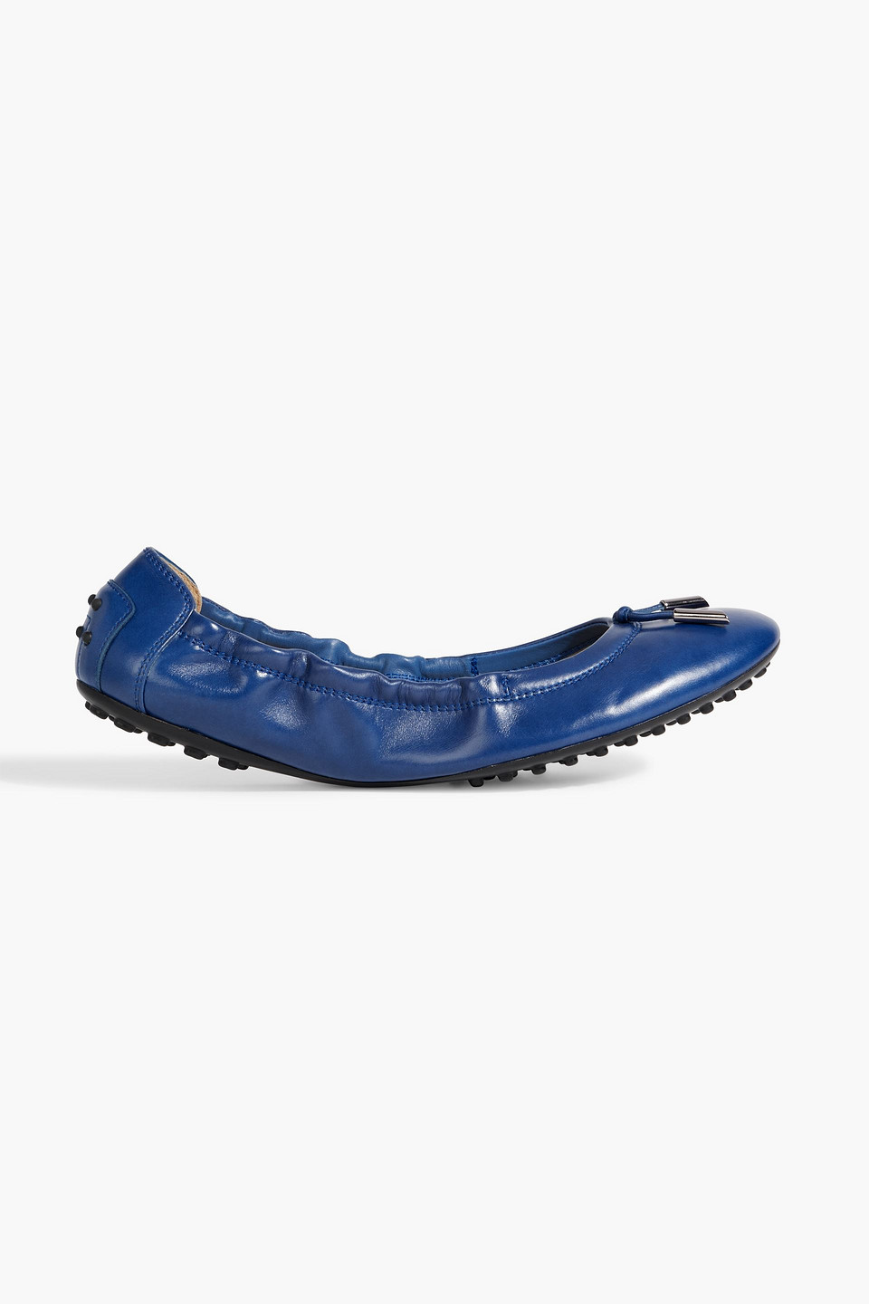 Tod's Dee Leather Ballet Flats In Royal Blue