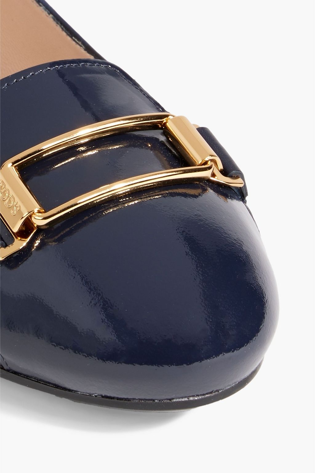 TOD'S Embellished leather ballet flats