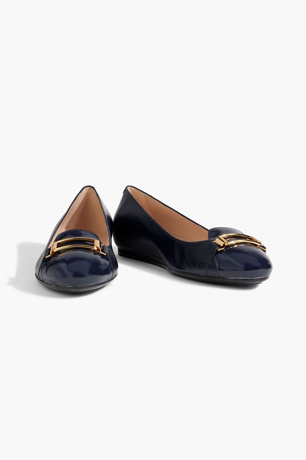 TOD'S Embellished leather ballet flats