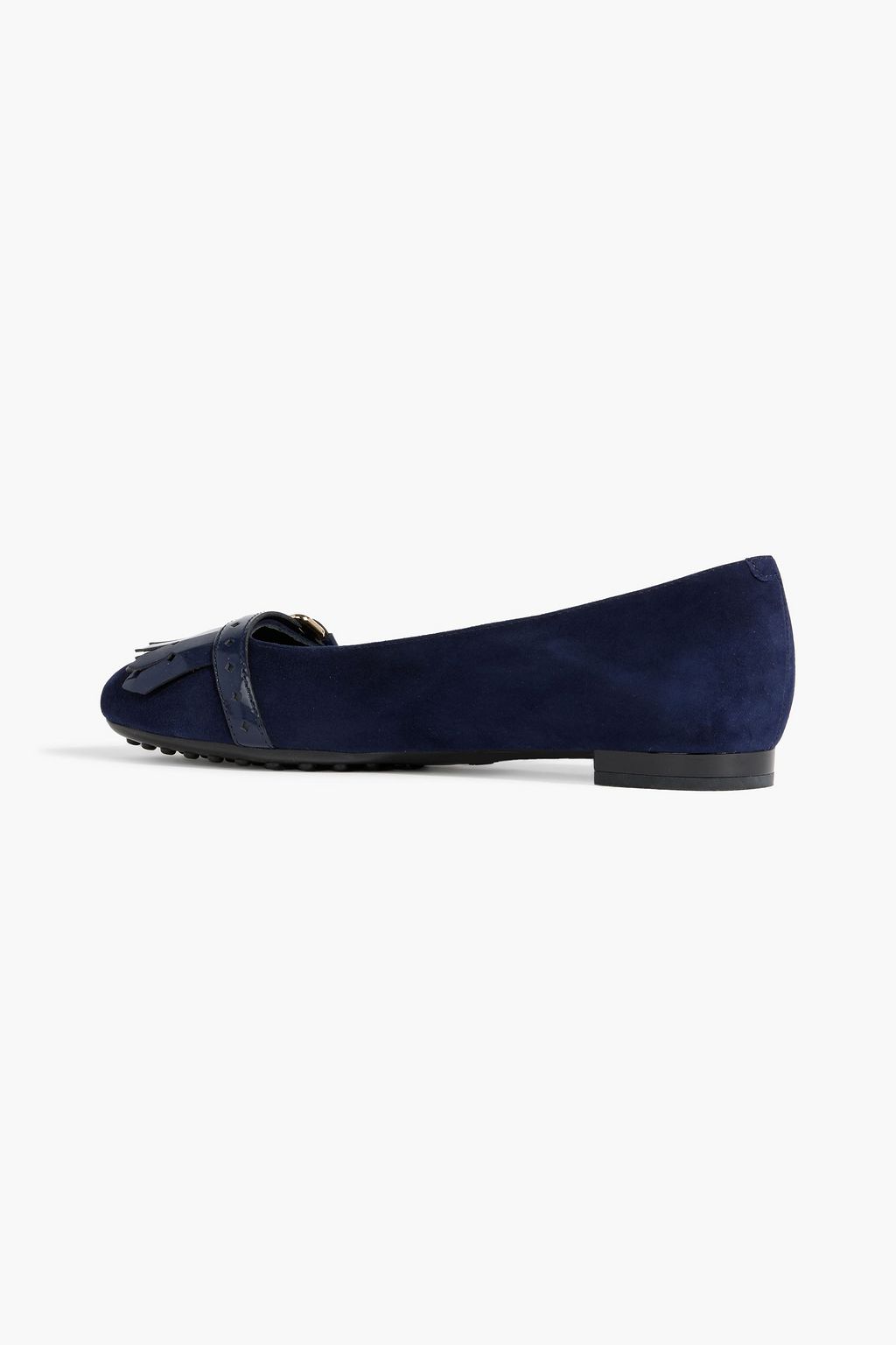 TOD'S Fringed suede ballet flats