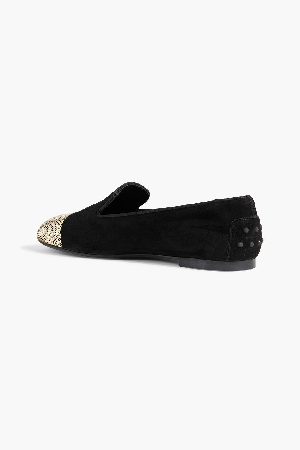 TOD'S Sequin-embellished velvet loafers