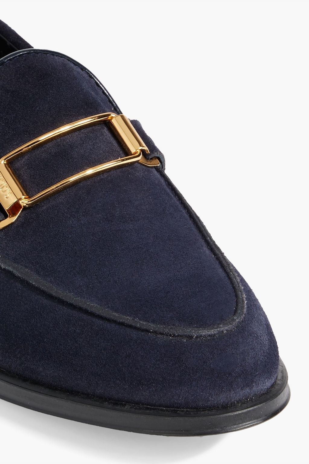 TOD'S Embellished suede loafers