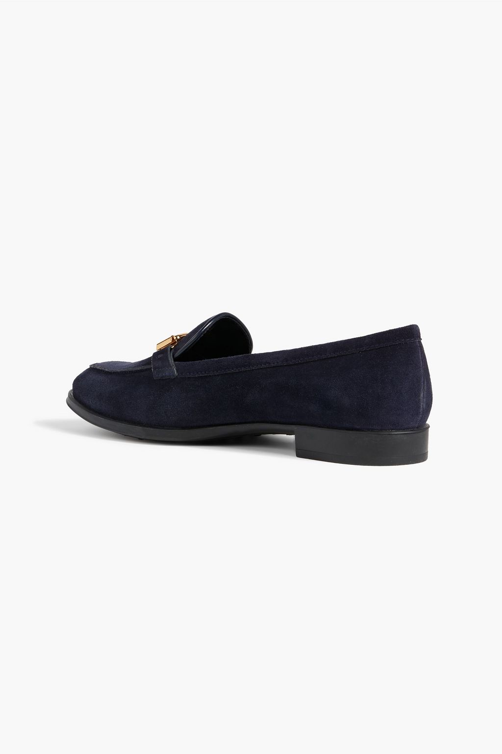 TOD'S Embellished suede loafers
