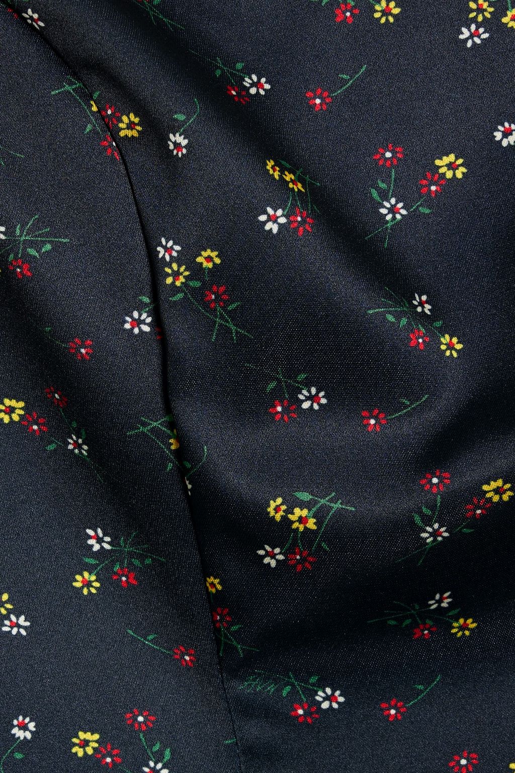 HVN Mia floral-print satin mini dress