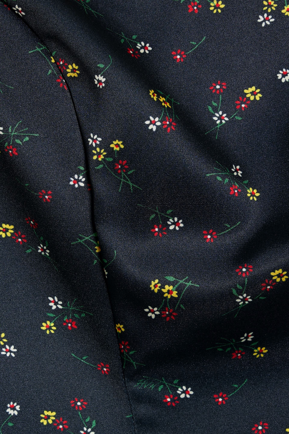 HVN MIA FLORAL-PRINT SATIN MINI DRESS