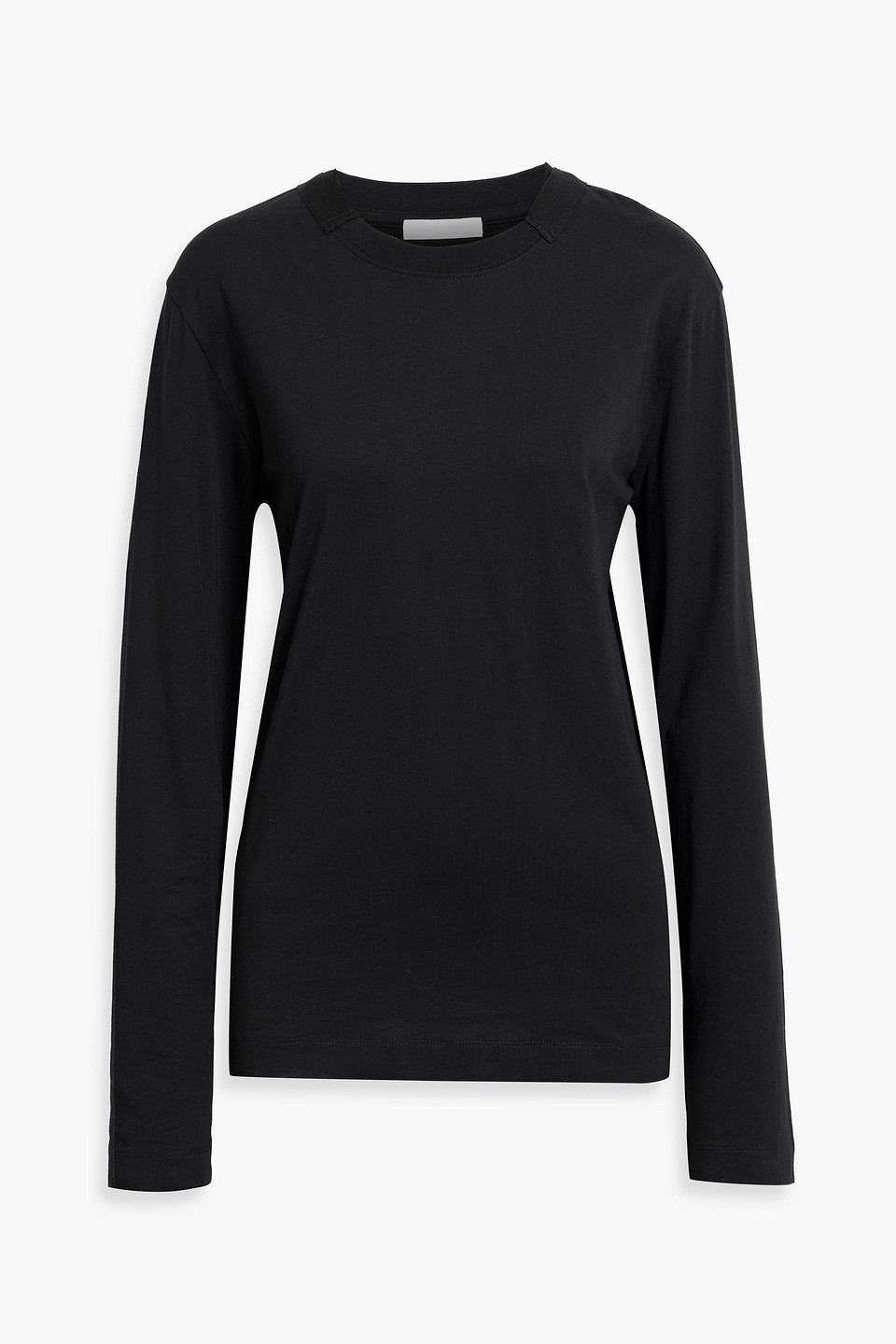 Helmut Lang Cotton-jersey Top In Black