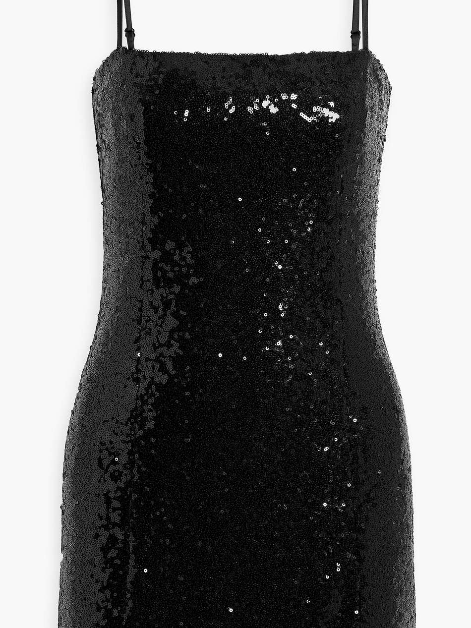mia sequined crepe mini dress