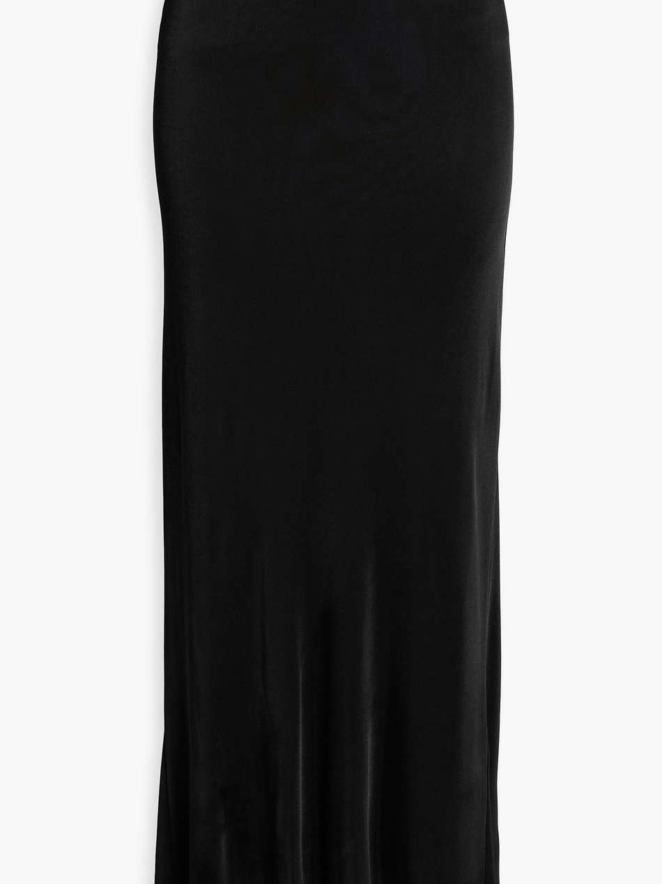 satin-jersey maxi skirt