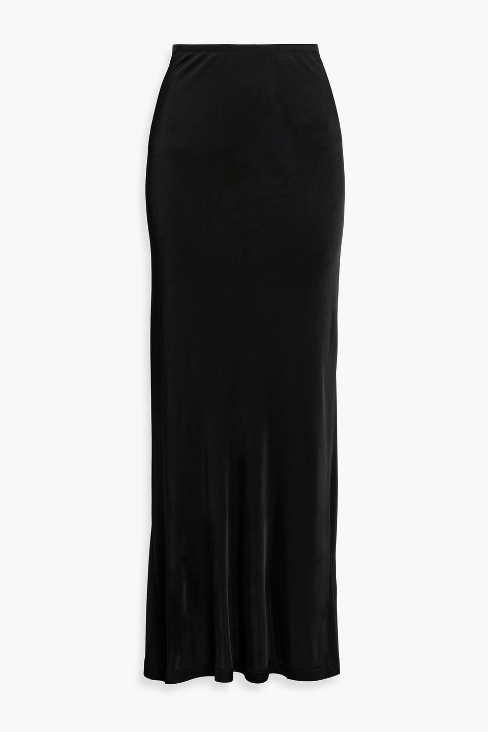 Satin-jersey maxi skirt