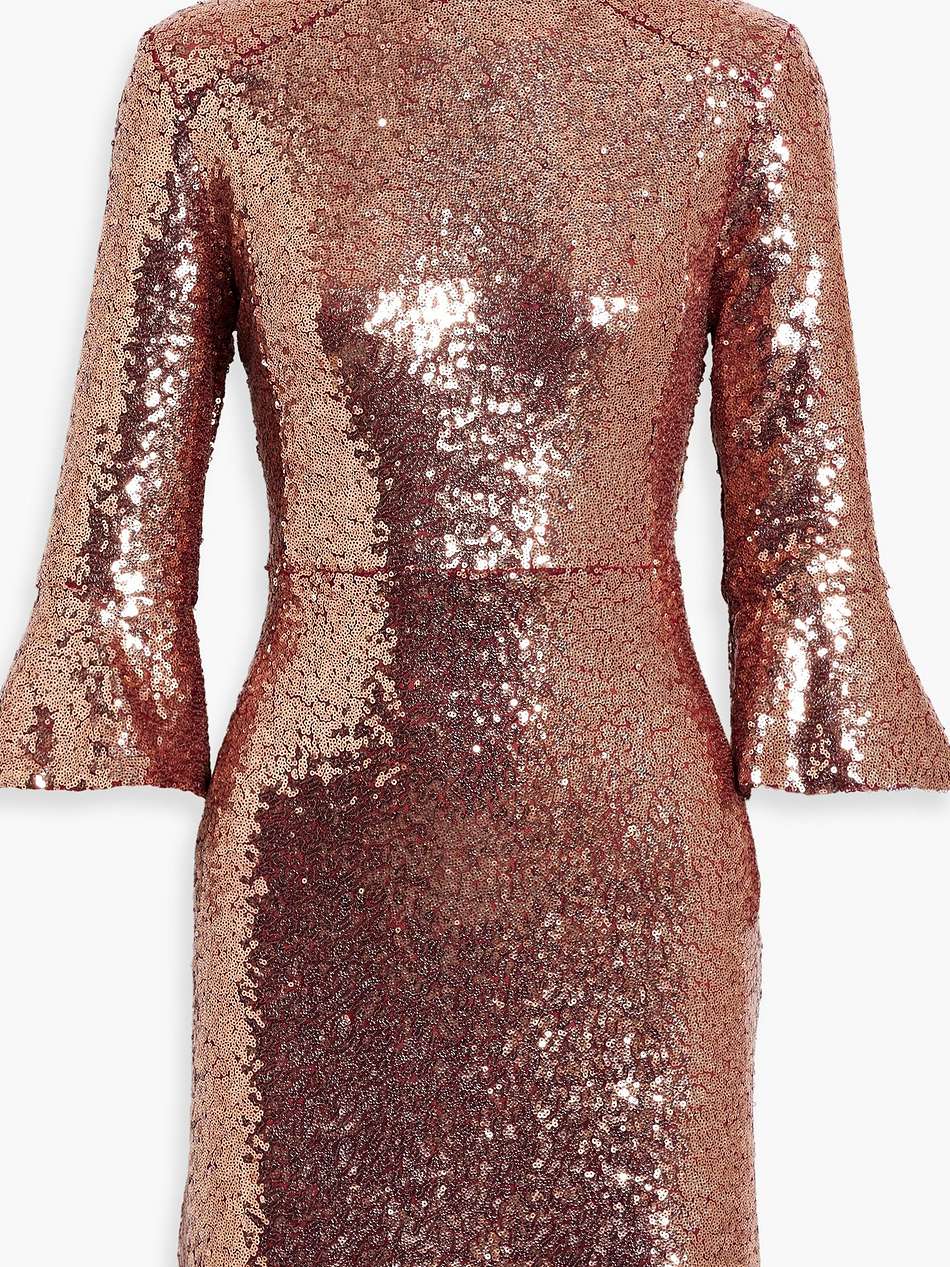 ashley sequined tulle mini dress
