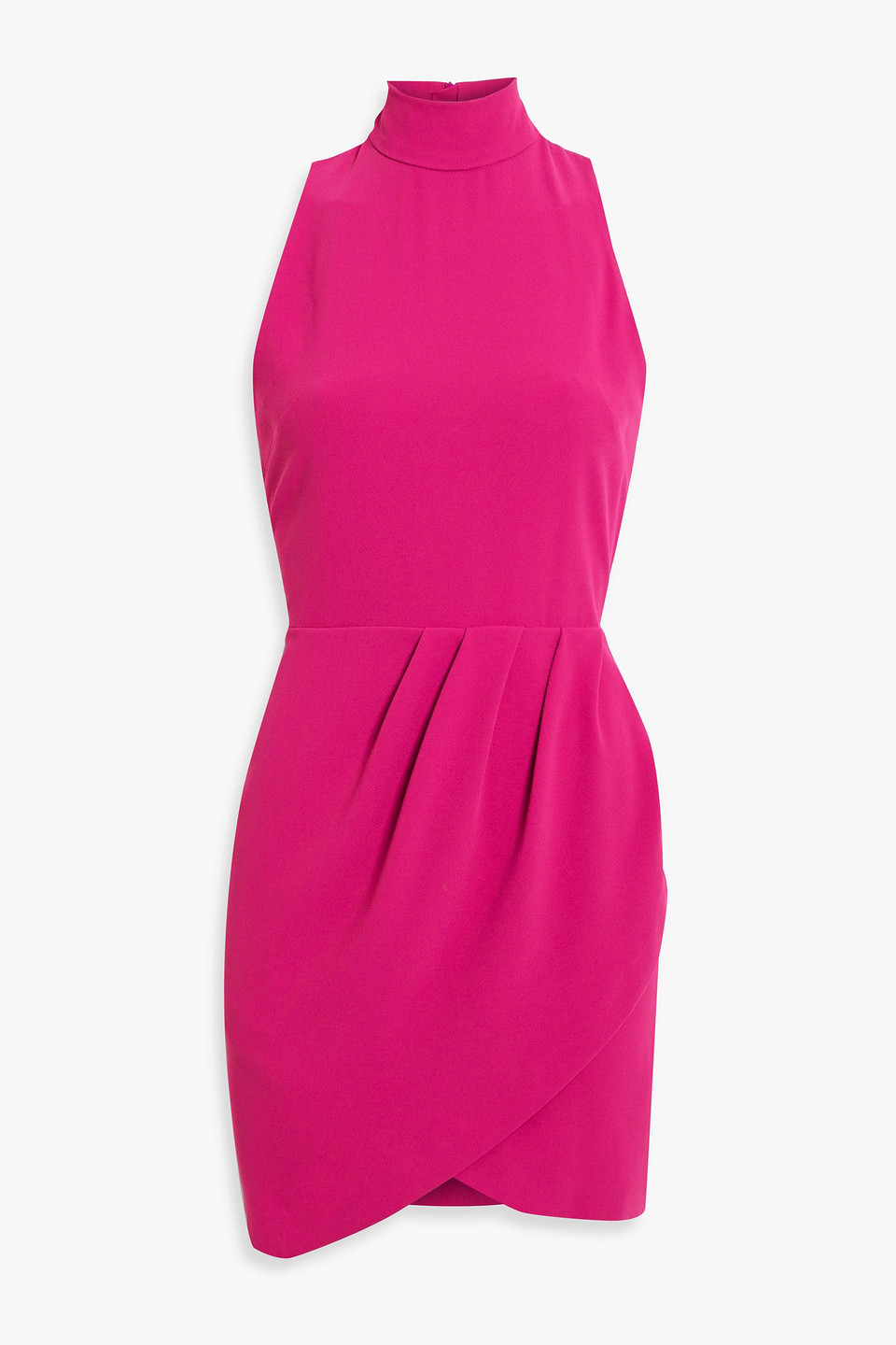 Iro Kamela Pleated Crepe Mini Dress In Fuchsia