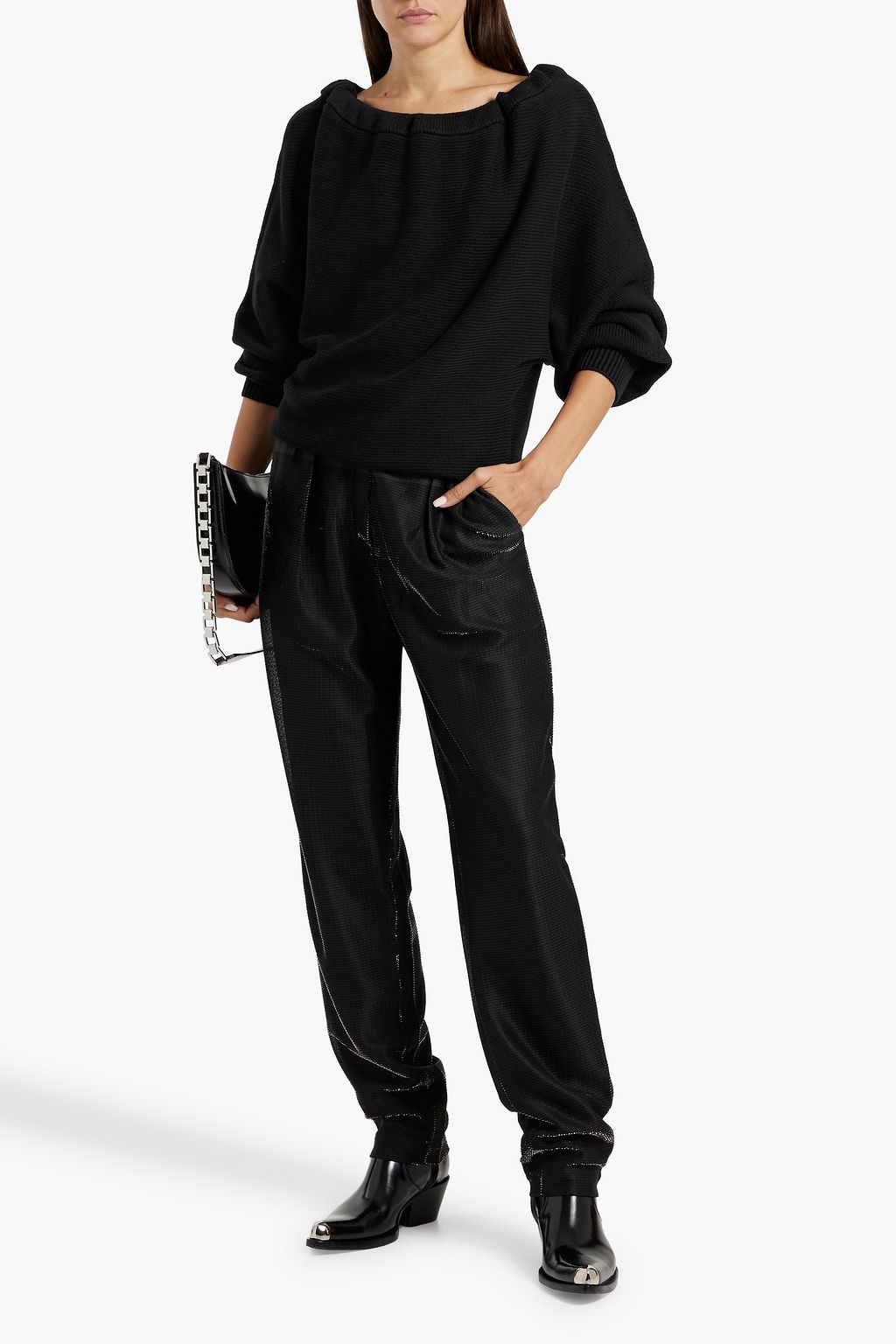 HELMUT LANG كنزة رياضية من مزيج من القطن