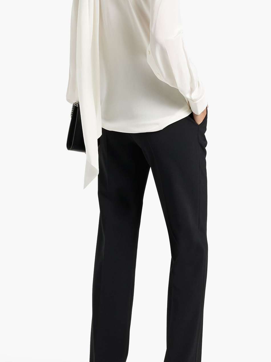 silk-crepe blouse