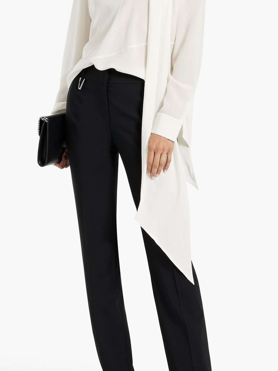 silk-crepe blouse