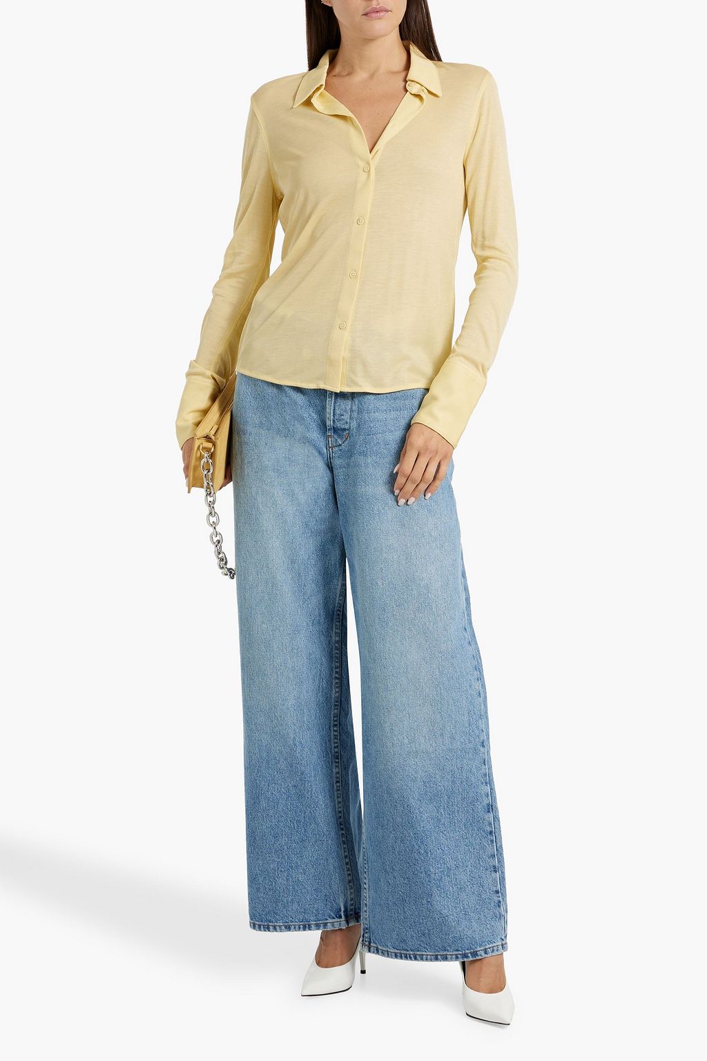 HELMUT LANG Lyocell-jersey shirt