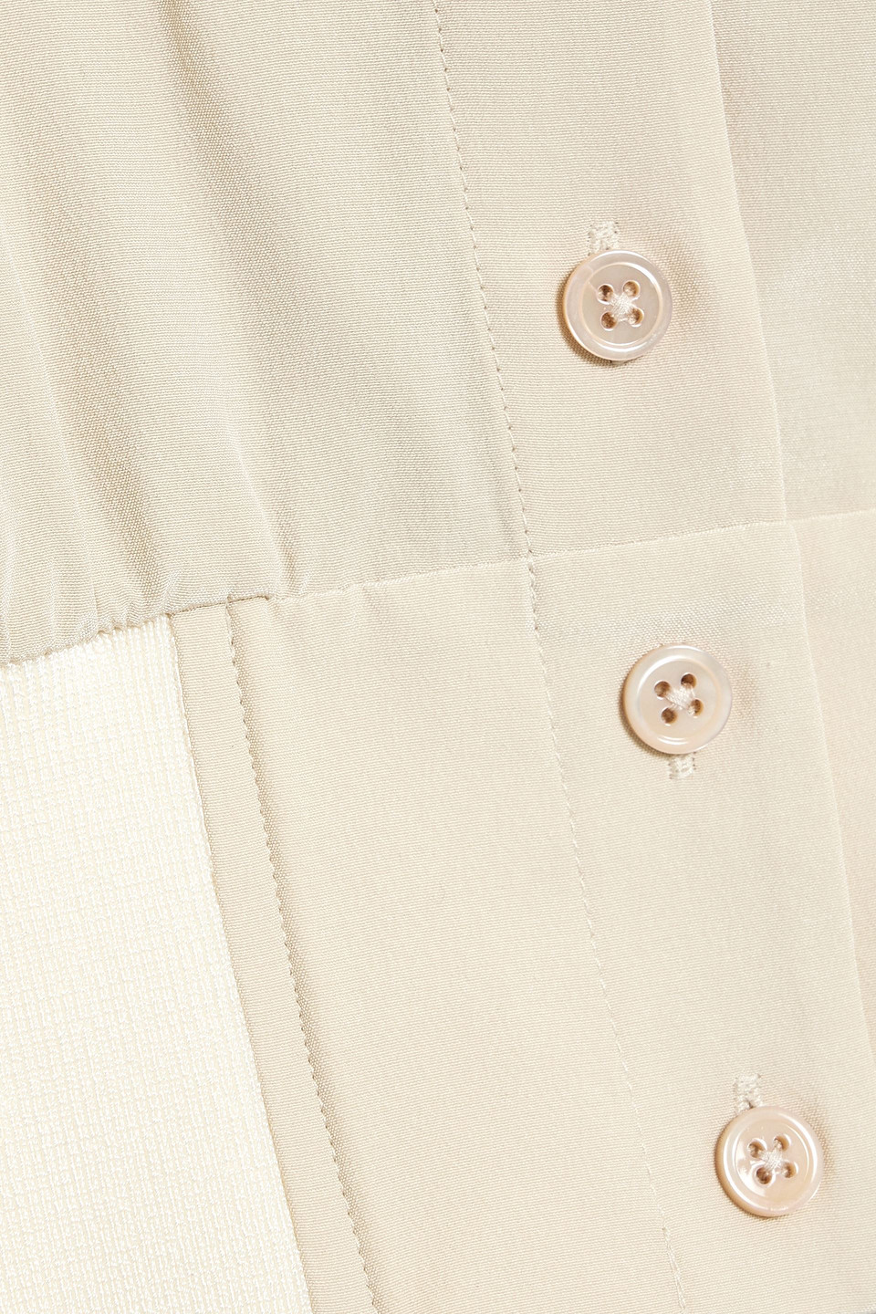 Helmut Lang Silk Crepe De Chine Shirt In Beige