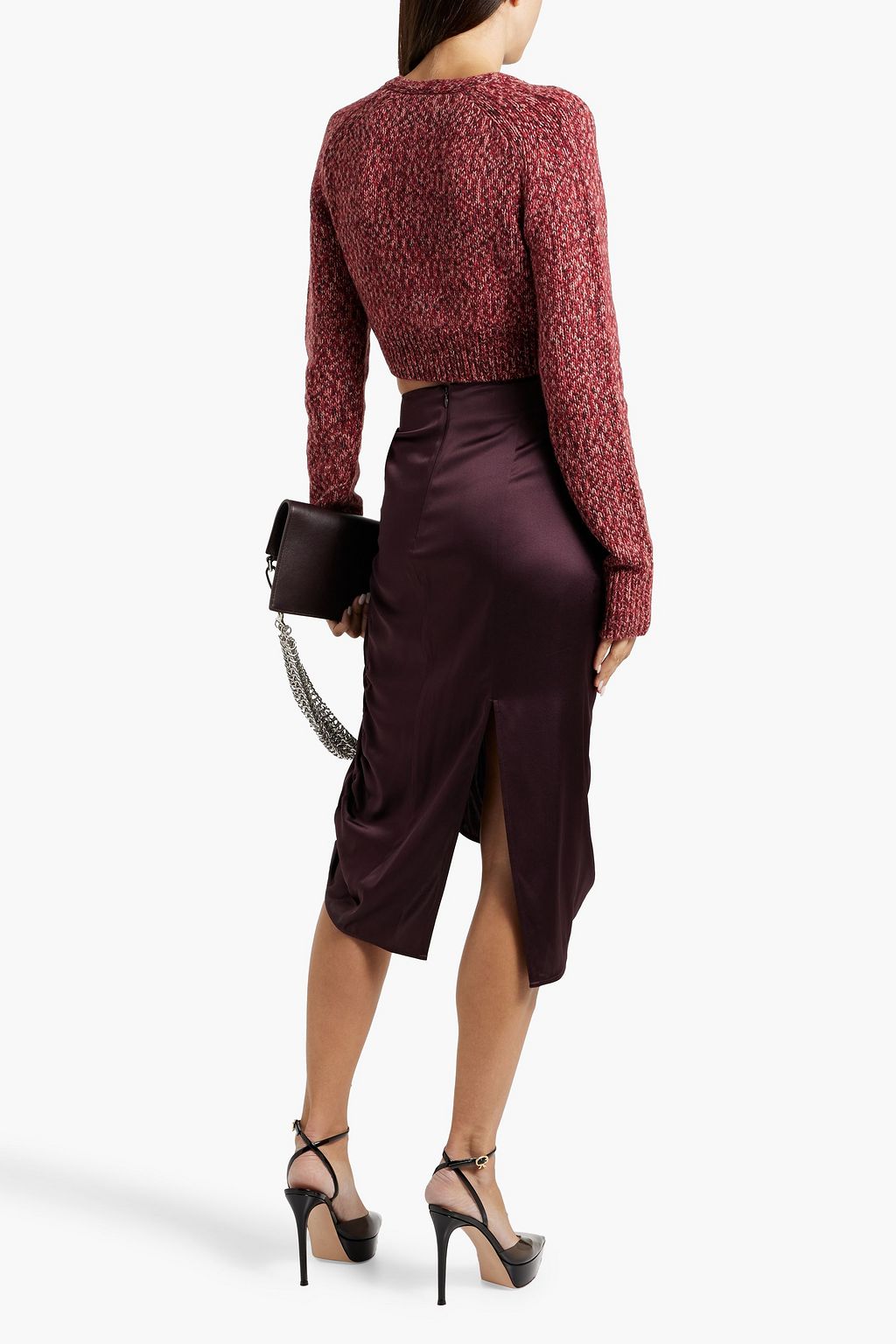 HELMUT LANG Cropped knitted cardigan