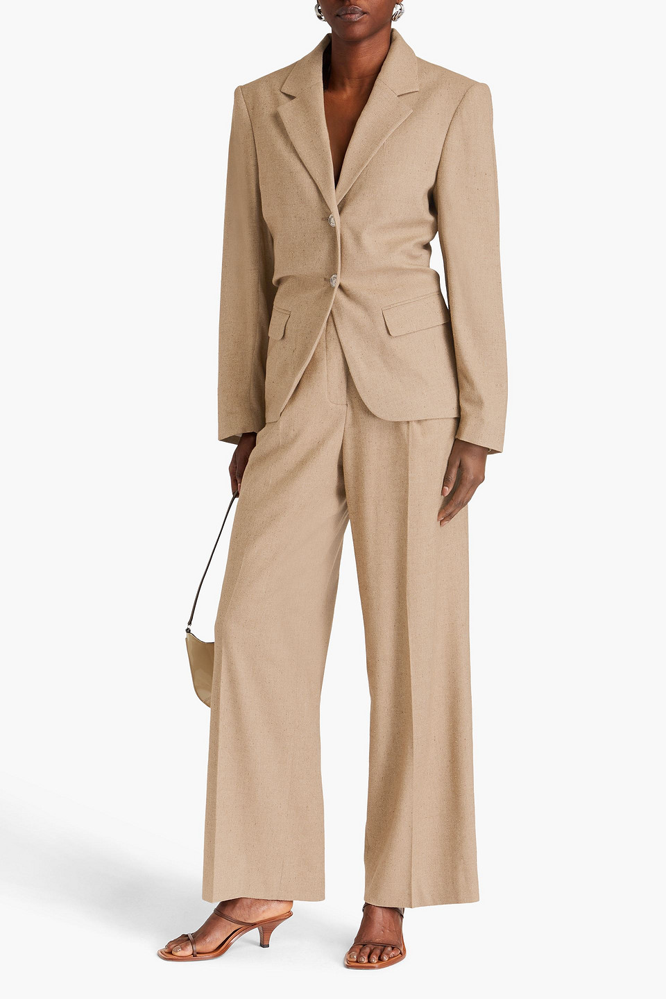  Remain Birger Christensen - Blazer Aus Donegal-tweed - Neutral - De 38 