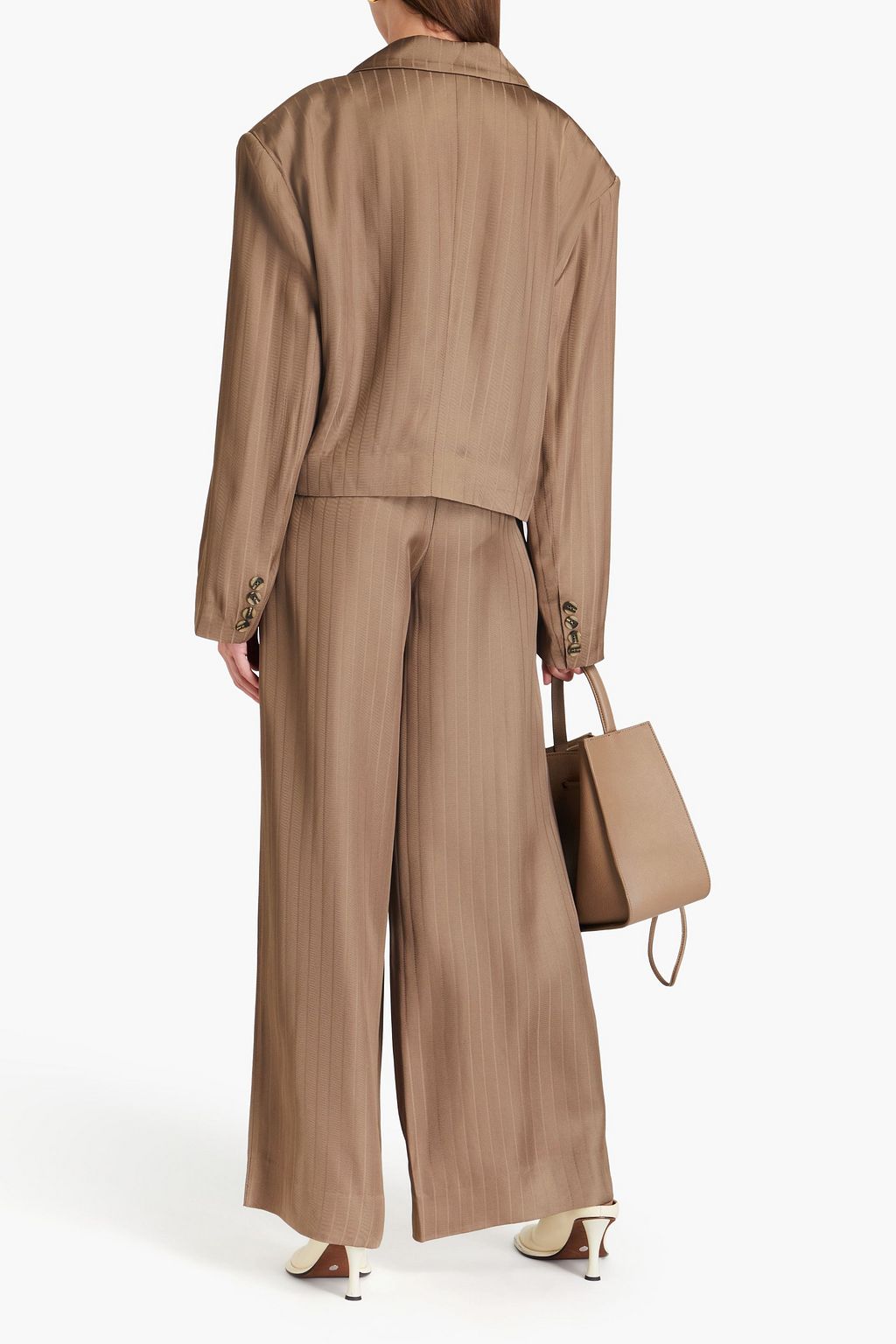REMAIN BIRGER CHRISTENSEN Pinstriped twill blazer