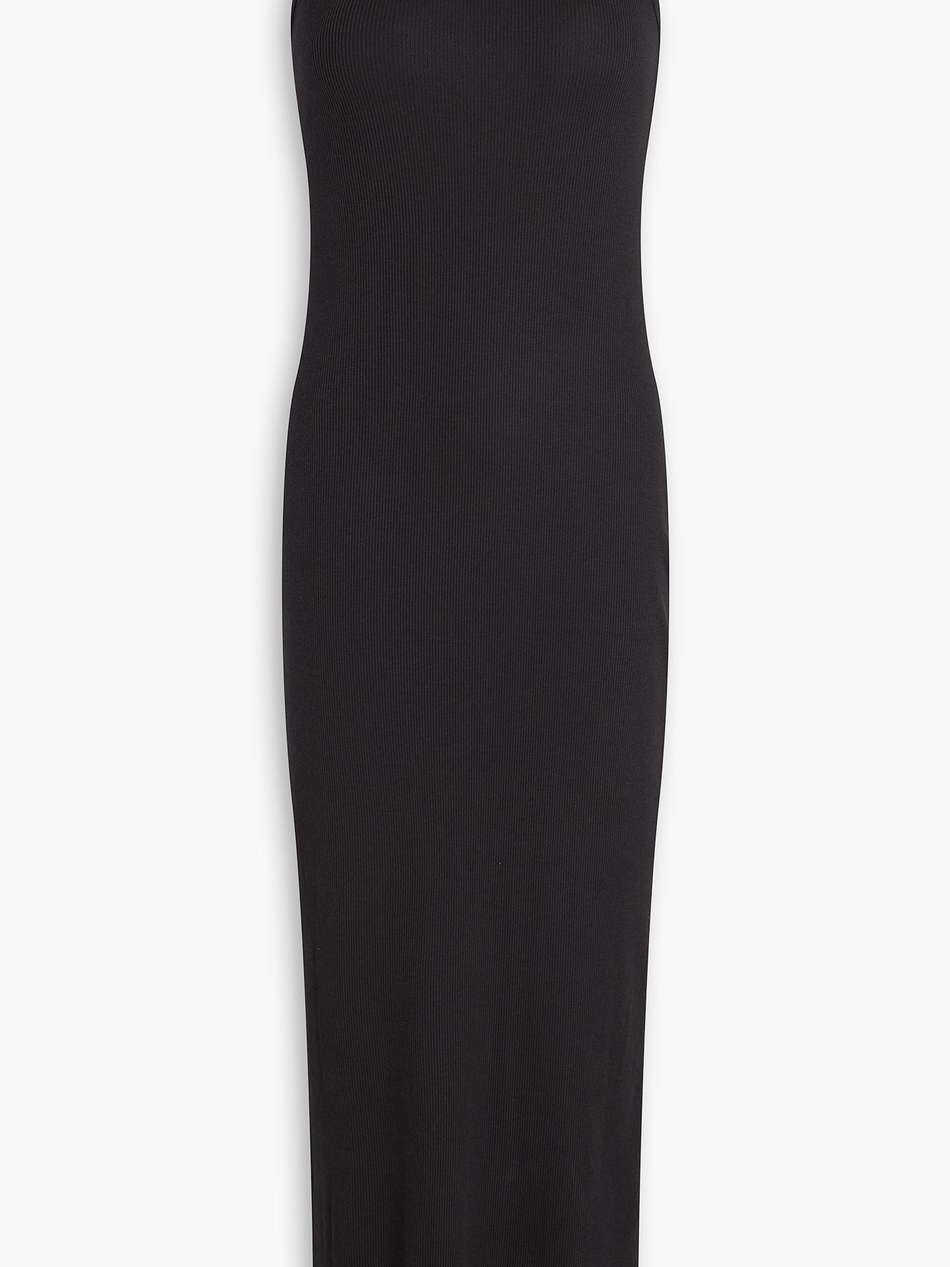 the essential ribbed stretch-pima cotton-jersey midi dress