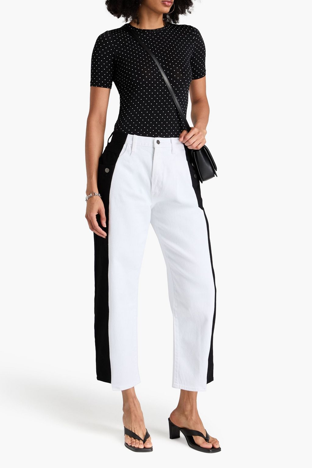 RAG & BONE تي شيرت Sabeen من جيرسي بتصميم منقط