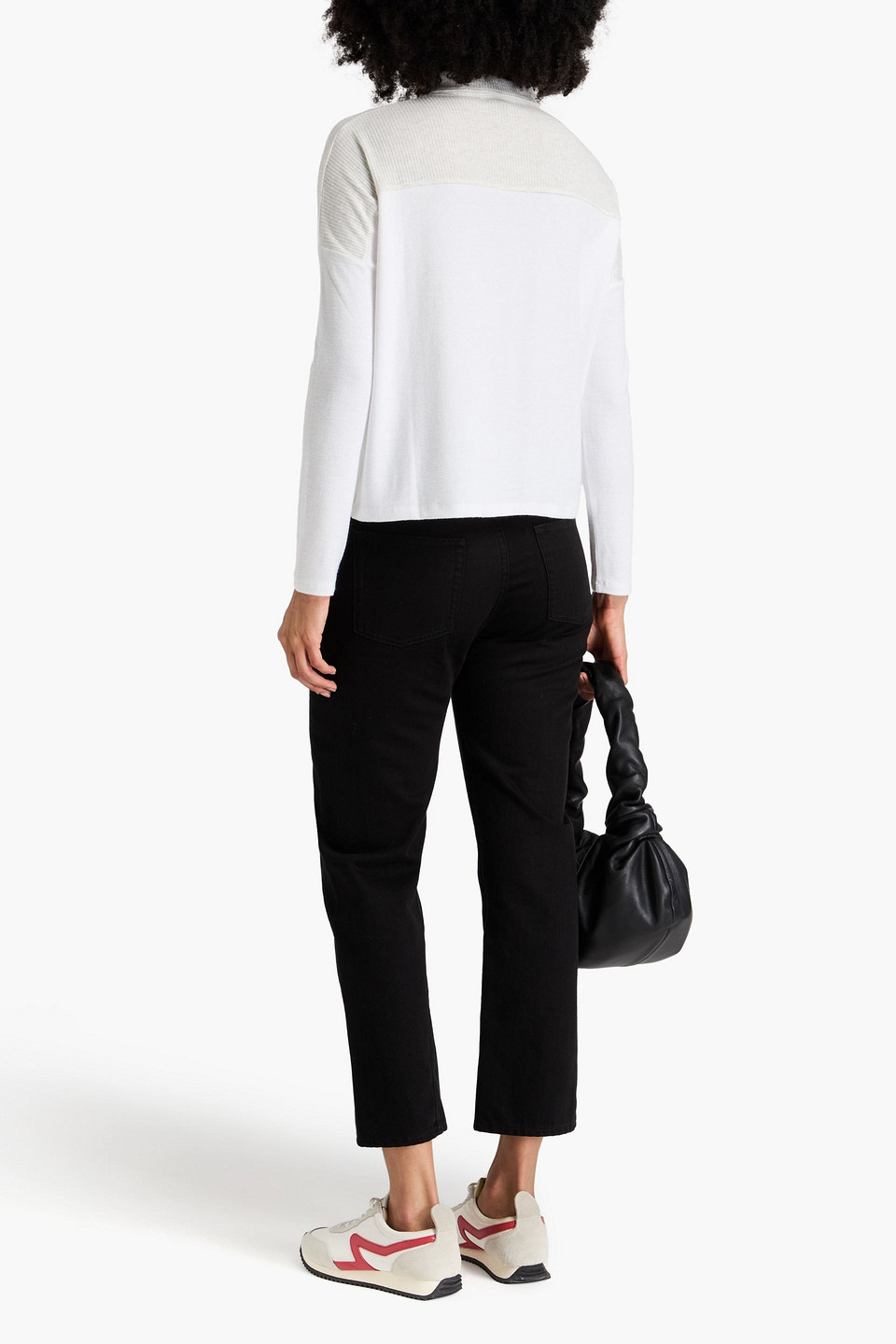 Shop Rag & Bone Ribbed-knit Polo Shirt In White