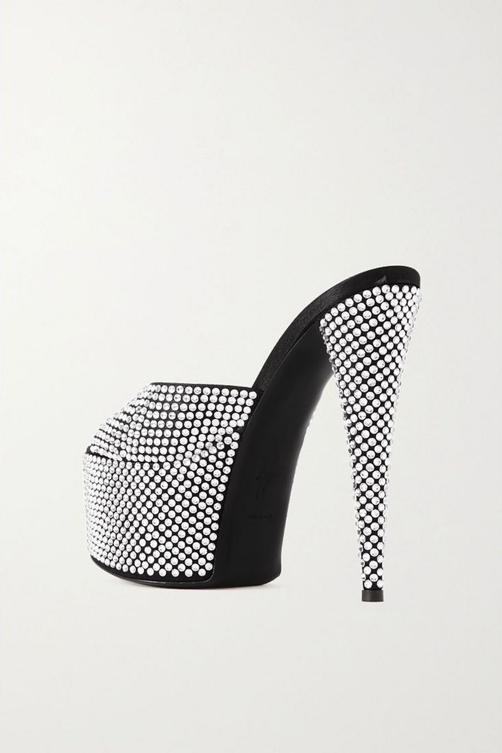 GIUSEPPE ZANOTTI Khalifa crystal-embellished satin platform mules