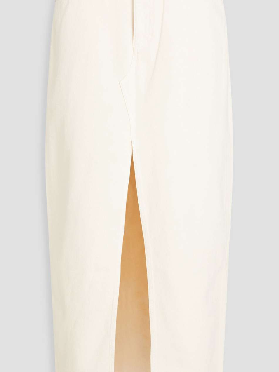 avery denim midi skirt