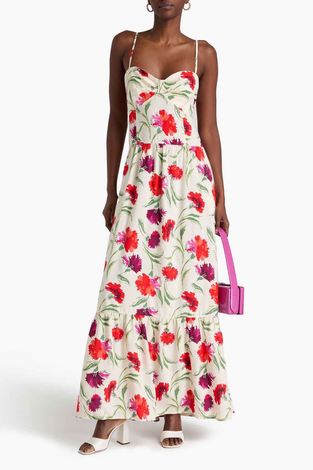 DIANE VON FURSTENBERG Etta floral-print woven maxi dress