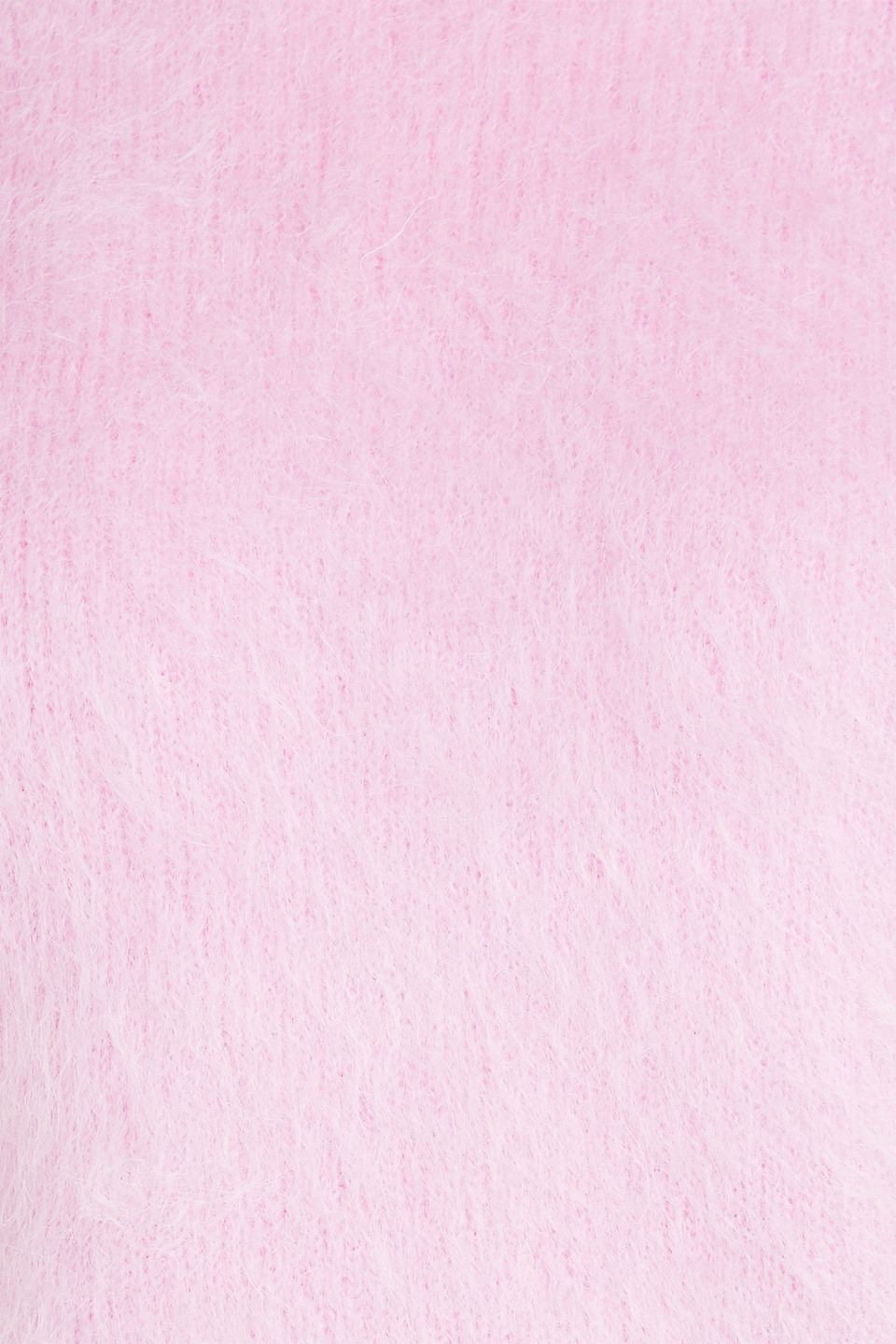 RABANNE CROPPED CUTOUT BRUSHED WOOL TURTLENECK SWEATER