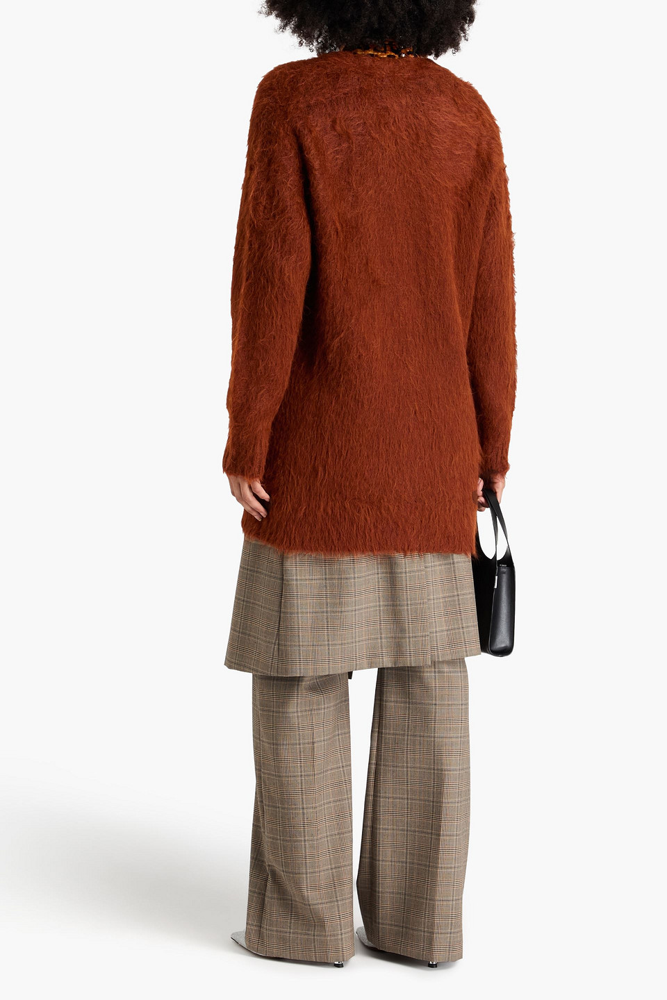 RABANNE BRUSHED KNITTED CARDIGAN
