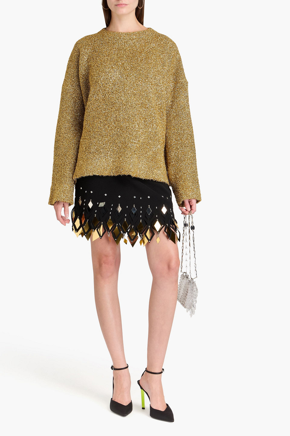  Rabanne - Pullover Aus Lametta - Metallic - S 