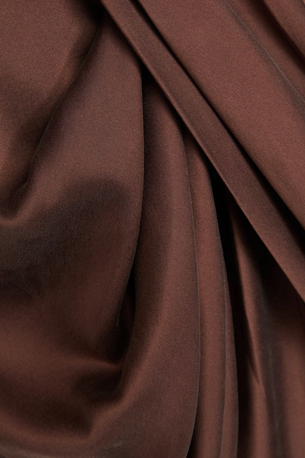 ZIMMERMANN Draped silk-blend satin mini dress