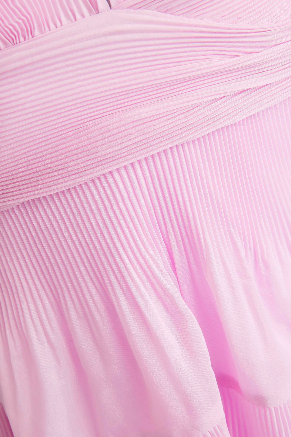 Zimmermann Pleated Mini Dress In Pink