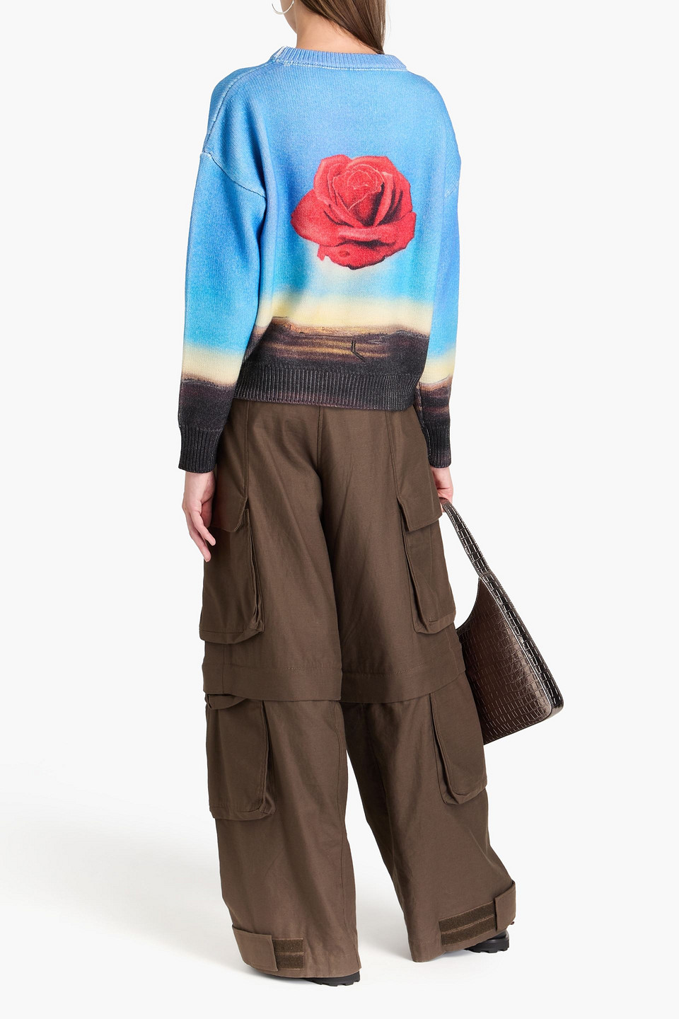 RABANNE PRINTED WOOL SWEATER