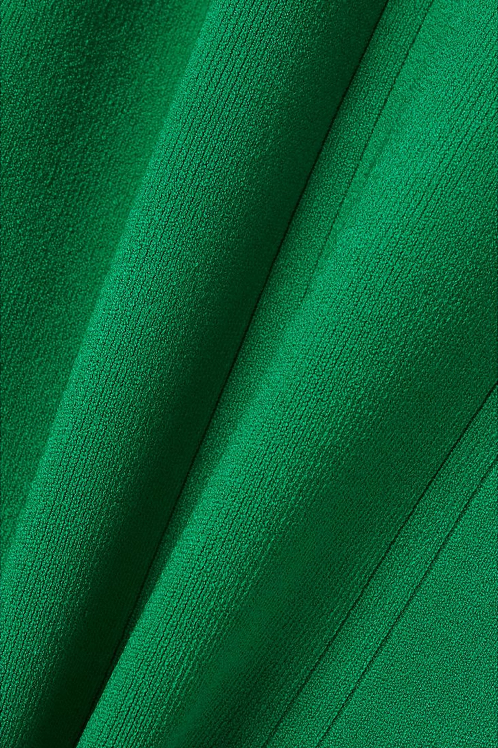 VB BODY VICTORIA BECKHAM Scalloped stretch-knit mini dress