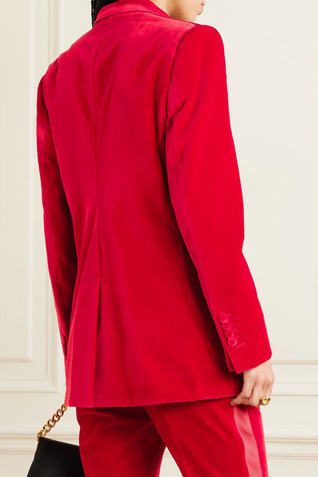TOM FORD Silk-trimmed cotton-velvet blazer