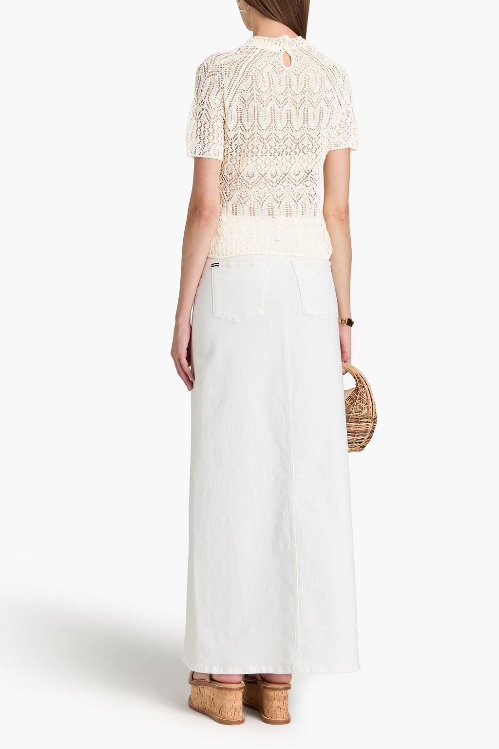 ZIMMERMANN Crochet-knit T-shirt