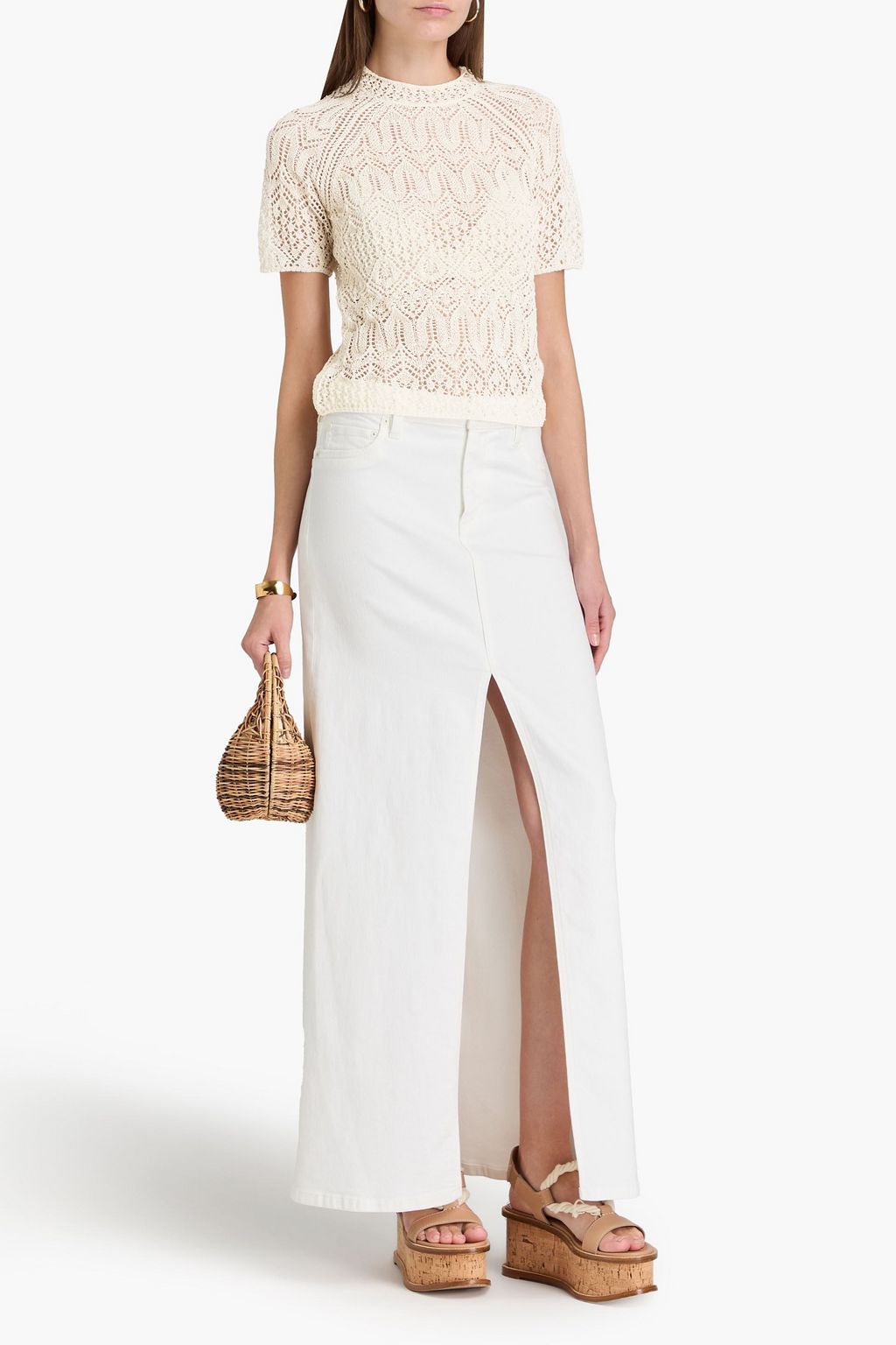 ZIMMERMANN Crochet-knit T-shirt