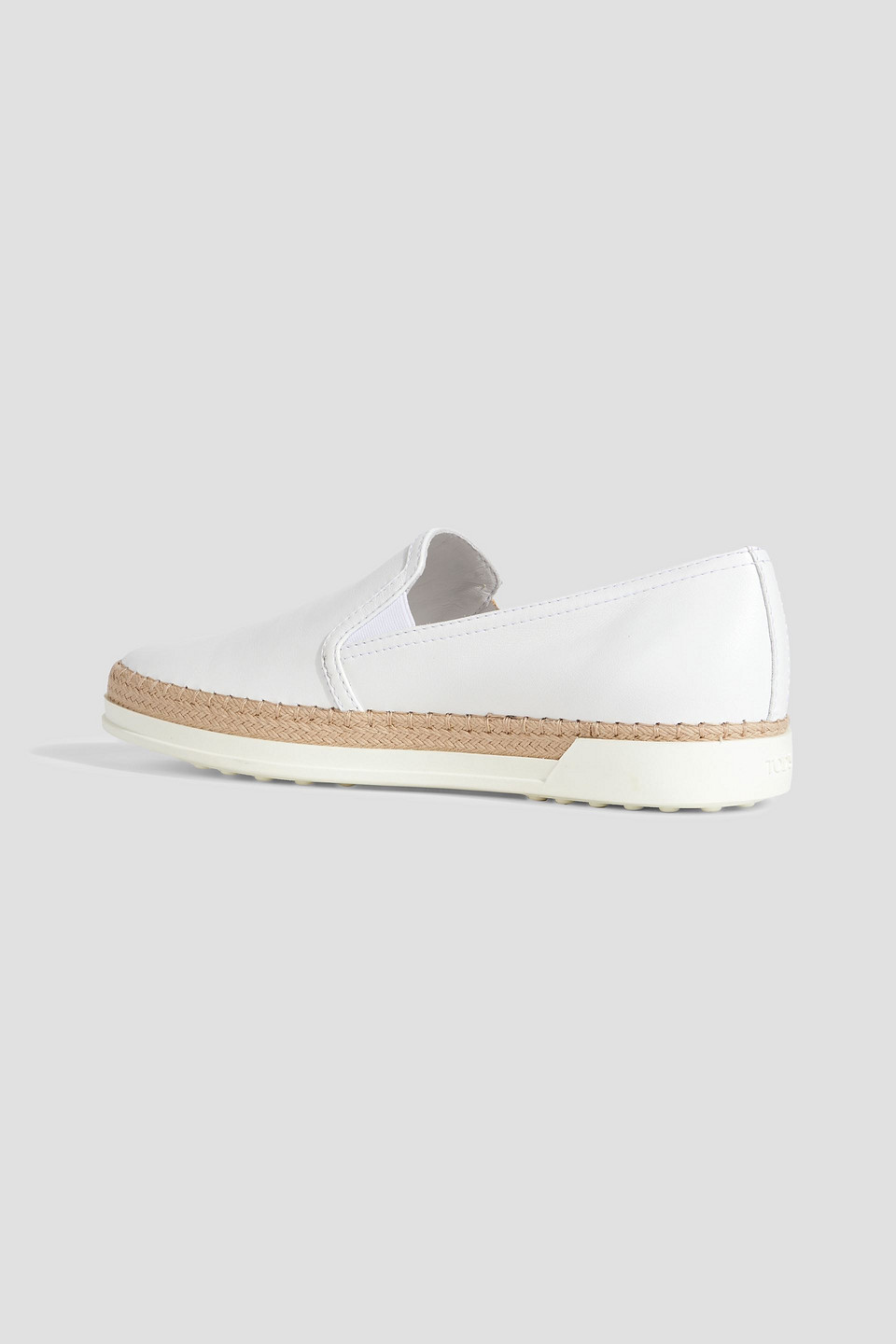 TOD'S LEATHER SLIP-ON SNEAKERS