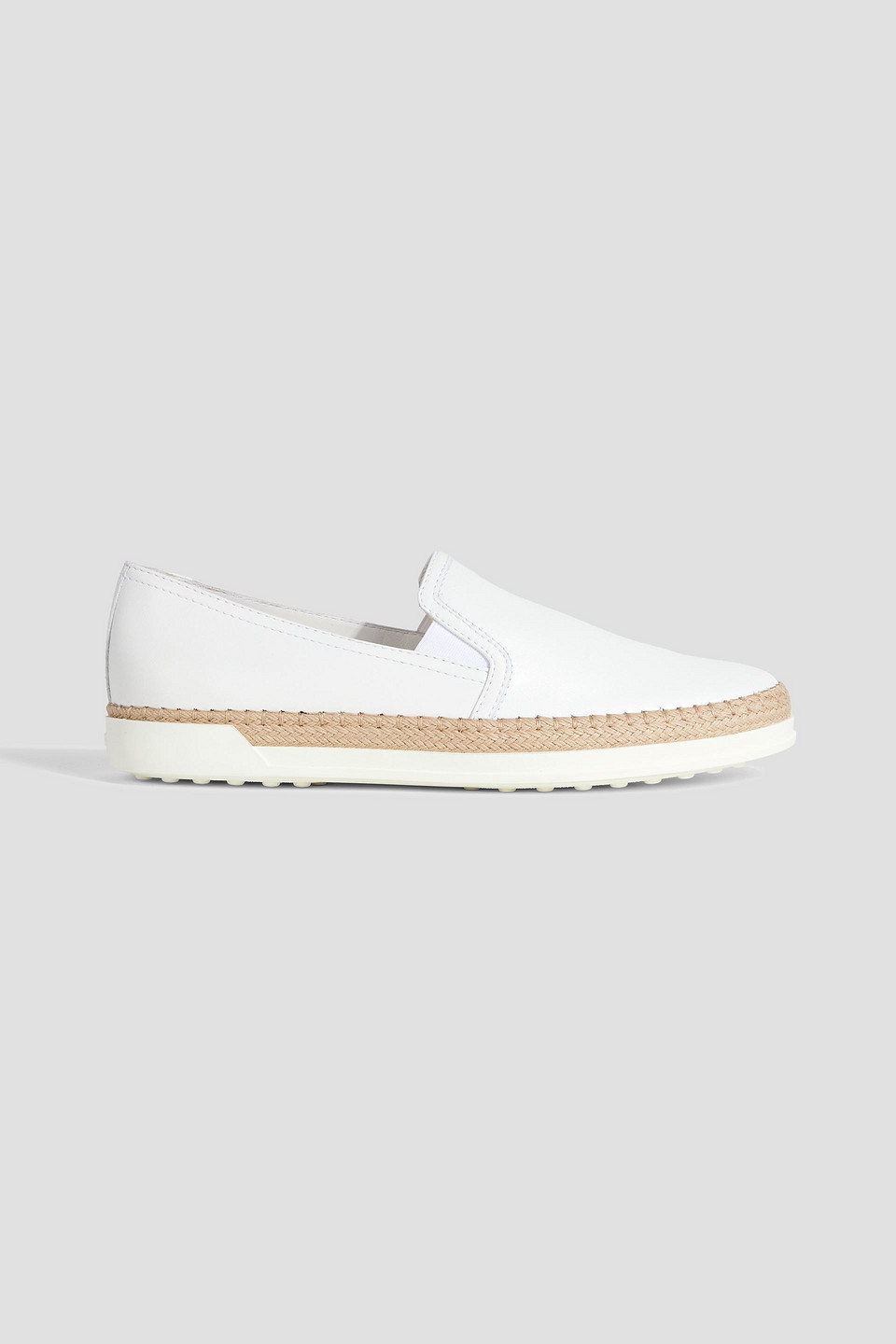 TOD'S LEATHER SLIP-ON SNEAKERS