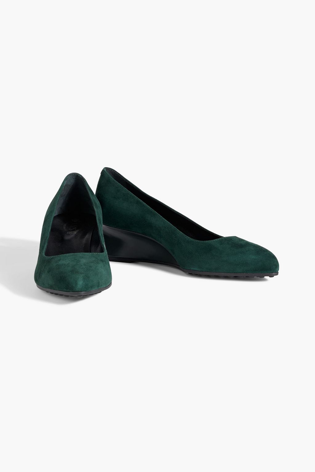 TOD'S Zeppa suede wedge pumps