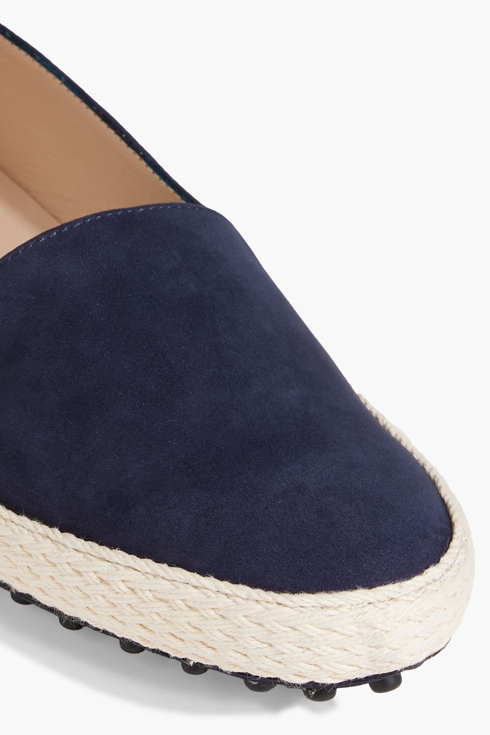 Tod's Suede Loafers In Navy