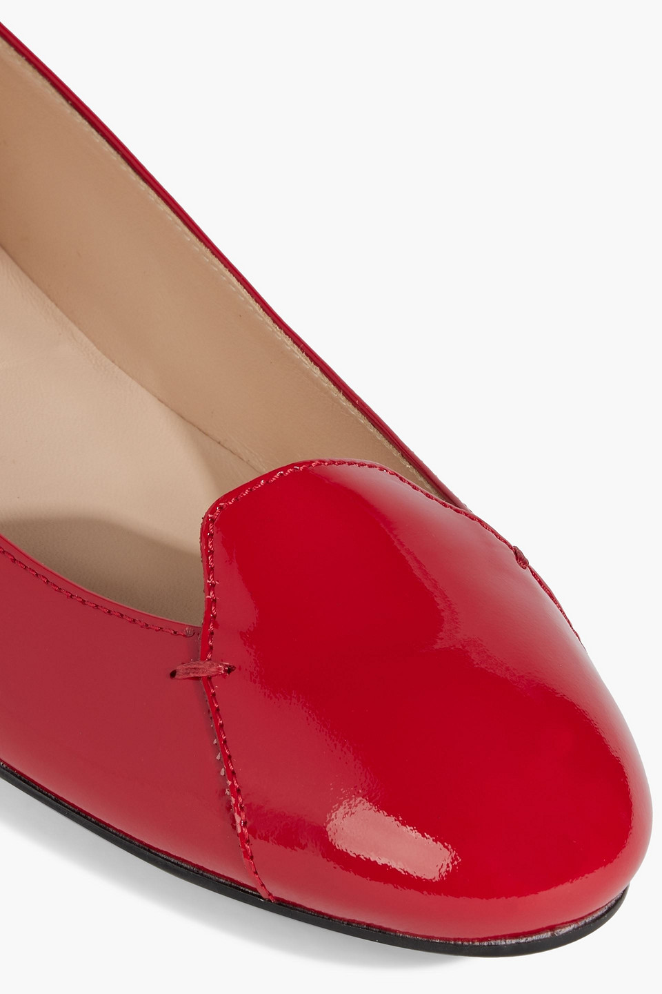 TOD'S PATENT-LEATHER BALLET FLATS 