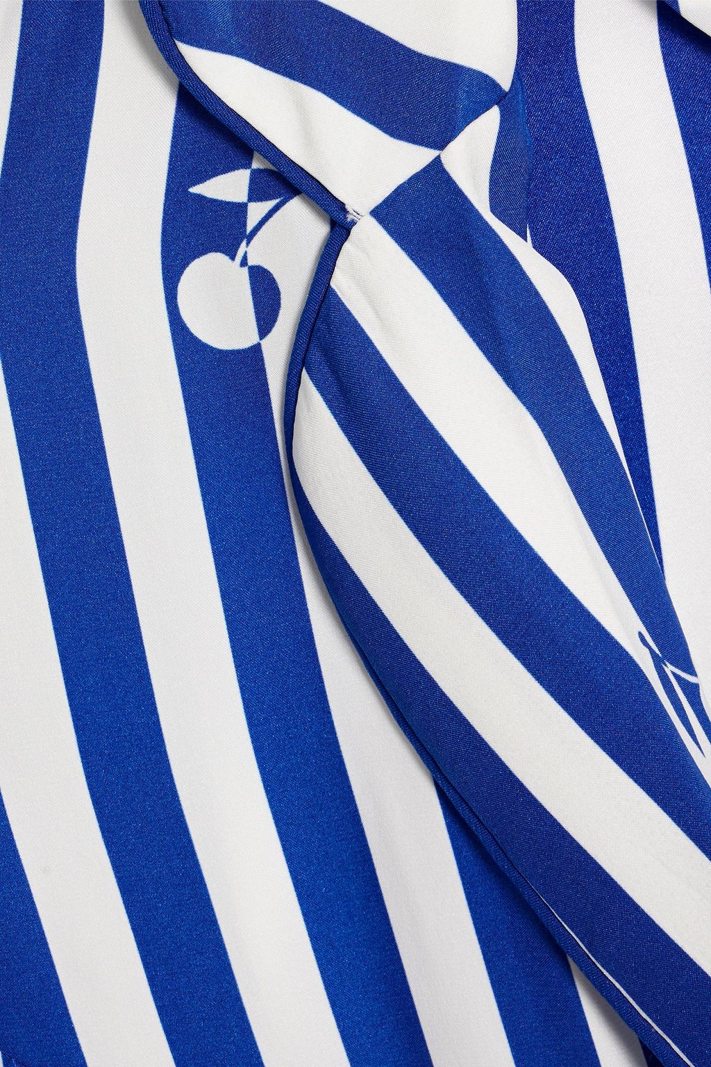 HVN Maria striped silk midi shirt dress