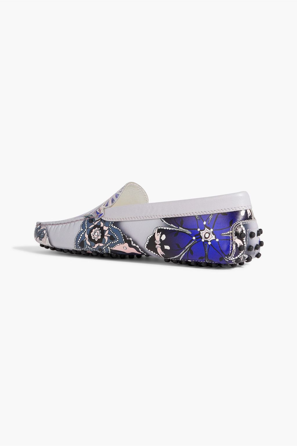 TOD'S Gommino printed leather loafers