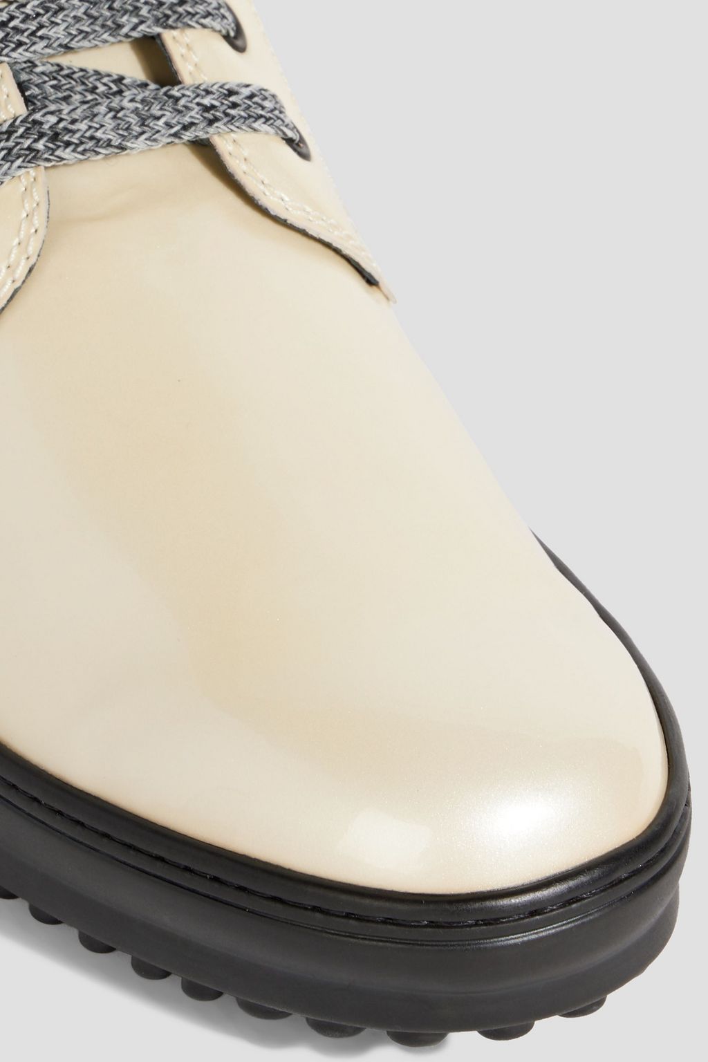 TOD'S Lace-up vinyl ankle boots